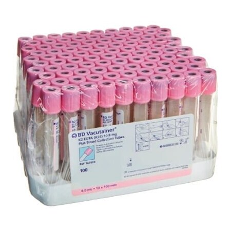 Becton, Dickinson And Co BD Vacutainer Venous Blood Collection Tube 22, 1/2inW x 3-15/16inH 367899BX